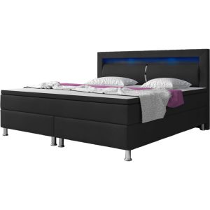 Boxspringbett Milano 180x200 cm schwarz