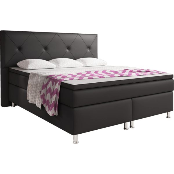 Boxspringbett Oxford 180x200 cm schwarz