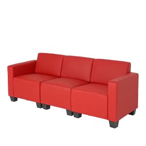 Modular 3-Sitzer Sofa Moncalieri ~ rot