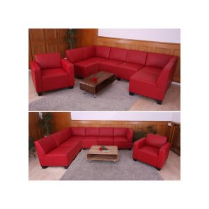 Couch-Garnitur Moncalieri 6-1 ~ rot
