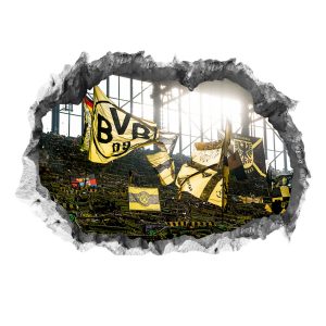 BVB Wandtattoo 3D Fankurve mehrfarbig