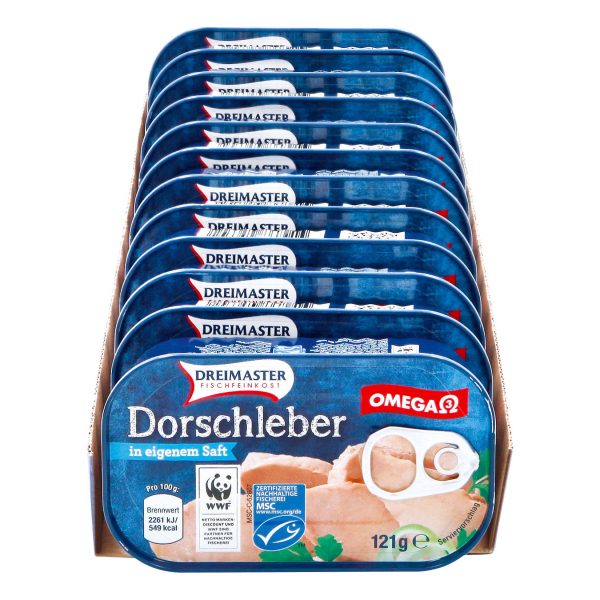 Dreimaster Dorschleber 121 g
