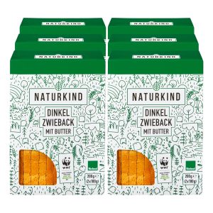 NATURKIND Bio Dinkel Zwieback mit Butter 200 g