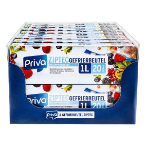 Priva Gefrier-Allzweckbeutel Ziptec 20 x 1 Liter