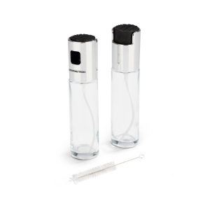 GOURMETmaxx Sprühflasche Essig & Öl 2er-Set 100ml schwarz/Edelstahl