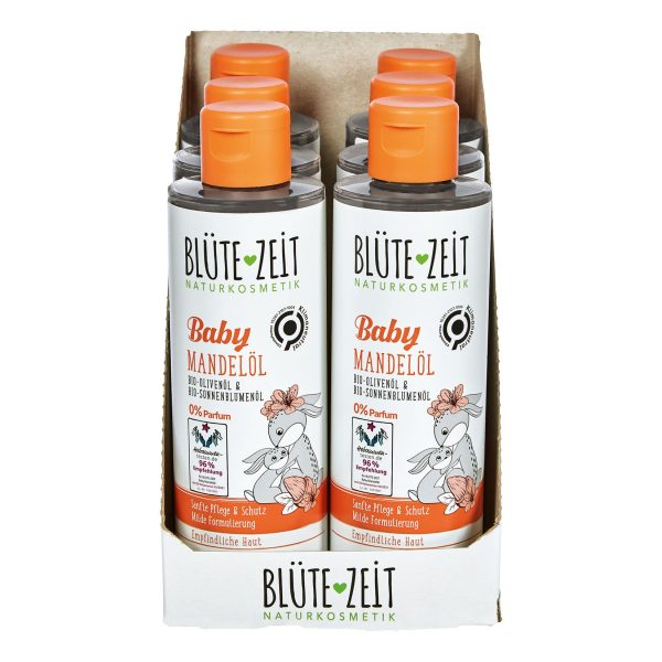 BLÜTE-ZEIT Baby Mandelöl mit Bio-Olivenöl & Bio-Sonnenblumenöl 200 ml