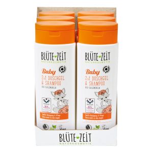 BLÜTE-ZEIT Baby 2in1 Duschgel & Shampoo mit Bio-Calendula 250 ml