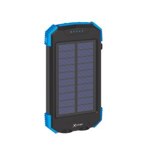Zusatzakku XLayer Powerbank PLUS Solar Wireless 5W Black/Blue 10.000 mAh