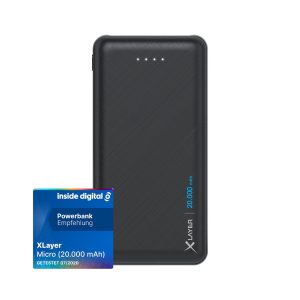 Zusatzakku XLayer Powerbank Micro Black 20.000 mAh