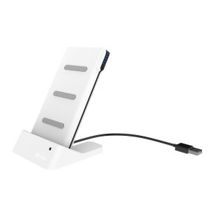 Zusatzakku XLayer Powerbank Wireless Charger with Dock 5W Qi-zertifiziert White 6.000 mAh