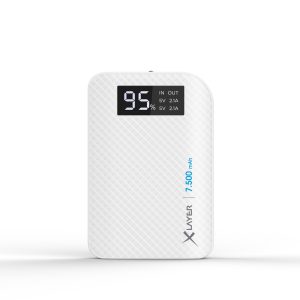 Zusatzakku XLayer Powerbank Pure Carbon White 7.500 mAh