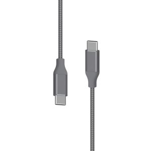Kabel XLayer PREMIUM Metallic Type C (USB-C) to Type C Cable 1.5 m (Fast Charging 3A/USB 2.0) Space Grey