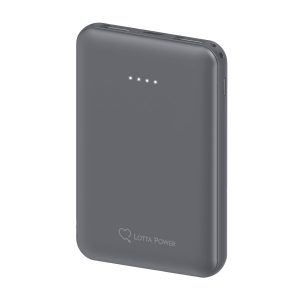 Lotta Power Zusatzakku Powerbank Space Grey 5.000 mAh