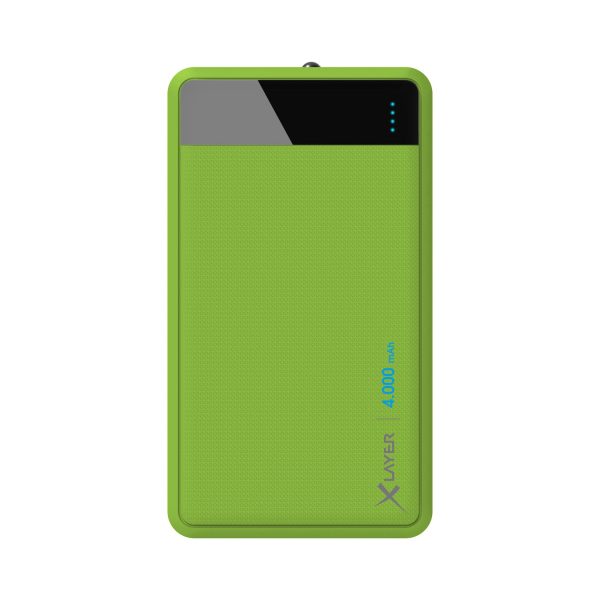 Zusatzakku XLayer Powerbank Colour Line Green 4.000 mAh