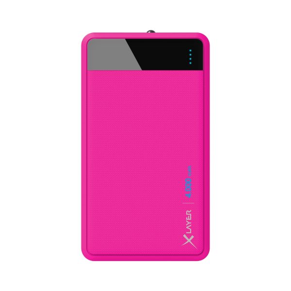 Zusatzakku XLayer Powerbank Colour Line Pink 4.000 mAh