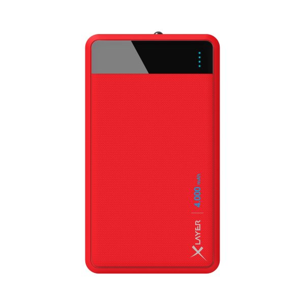 Zusatzakku XLayer Powerbank Colour Line Red 4.000 mAh