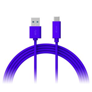 Kabel XLayer Colour Line Typ C auf USB Typ A 3.0 1 m Blue