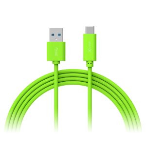 Kabel XLayer Colour Line Typ C auf USB Typ A 3.0 1 m Green