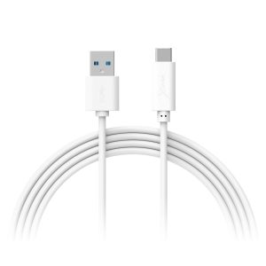 Kabel XLayer Colour Line Typ C auf USB Typ A 3.0 1 m White
