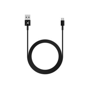 Kabel XLayer Colour Line Micro-USB auf USB Typ A 1 m Black