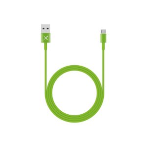 Kabel XLayer Colour Line Micro-USB auf USB Typ A 1 m Green