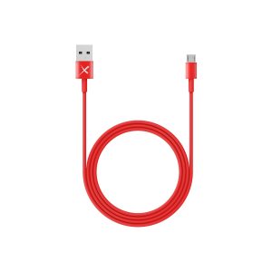 Kabel XLayer Colour Line Micro-USB auf USB Typ A 1 m Red