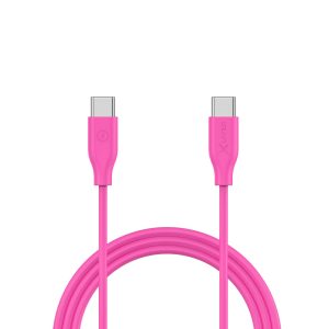 XLayer Colour Line Typ C auf Typ C Kabel 1 m Pink