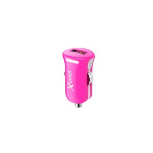 Kfz-Ladegerät XLayer Colour Line USB Adapter 2.4A Pink