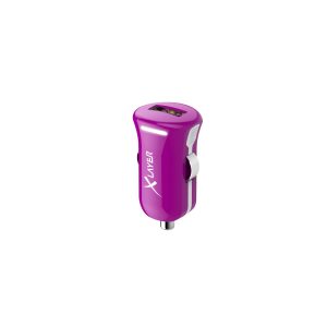 Kfz-Ladegerät XLayer Colour Line USB Adapter 2.4A Purple