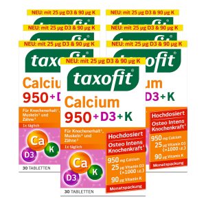 taxofit Calcium 950+D3+K Tabletten 30 Stück 79