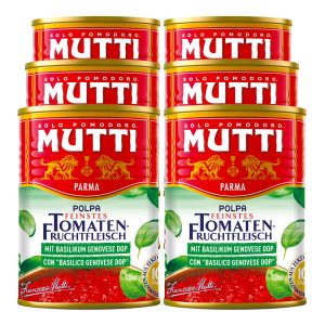 Mutti Polpa Feinstes Tomantefruchtfleisch gehackt mit Basilikum 400 g