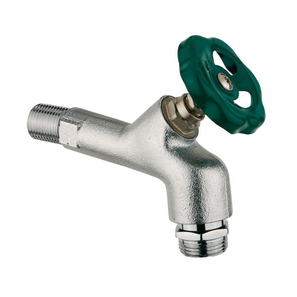 KIRCHHOFF Wasserhahn Garten 1/2"AG x 3/4"AG mit Handrad und Rohrbelüftung