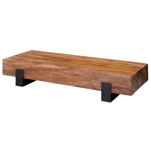 FineBuy Couchtisch Wohnzimmertisch Holz Massiv Sofatisch Tisch Wohnzimmer