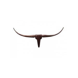 Design Wanddekoration BULL 75cm bronze Aluminium Stierkopf Deko Geweih Hörner