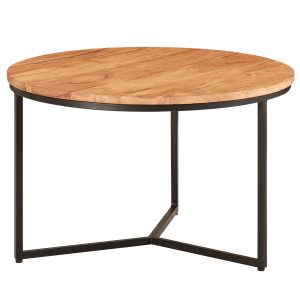 FineBuy Couchtisch Massivholz 60x60x38 cm Wohnzimmertisch Sofatisch Rund Tisch