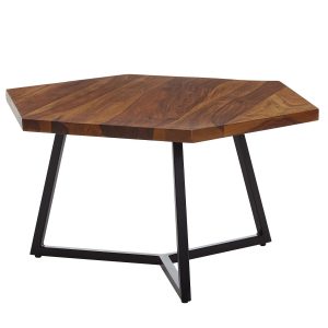 Couchtisch FineBuy Sofatisch Massivholz 60x60x35cm Wohnzimmertisch Tisch Modern