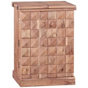 FineBuy Hausbar LUCCA Massivholz Weinbar Weinschrank Barschrank Alkoholschrank