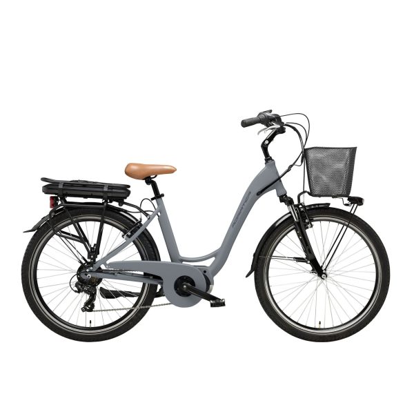 Adriatica Elektro-Citybike 26 Zoll VANITY Lady grau