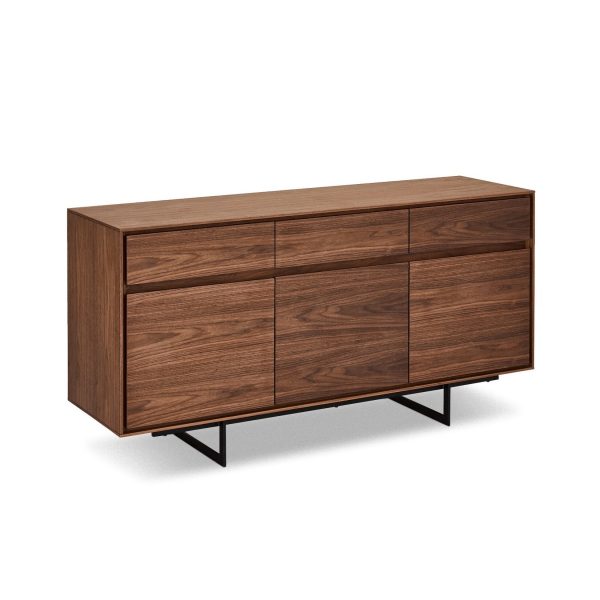 Tokyo Sideboard 3 + 3 braun schwarz Sideboard Board Schrank Anrichte Wohnzimmer