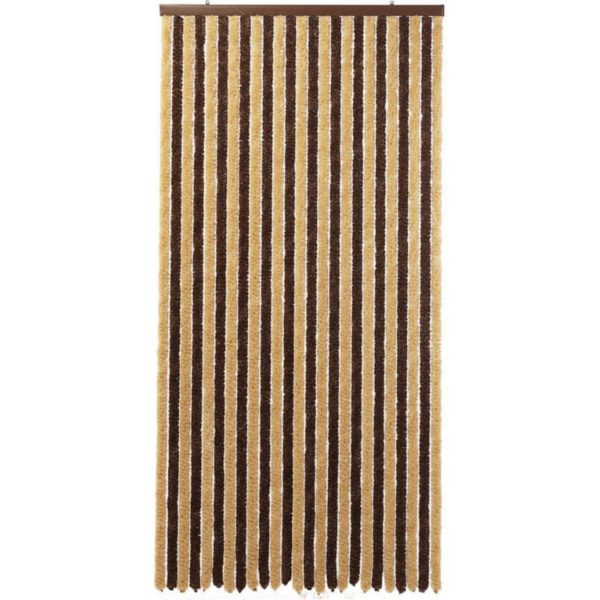 Flauschvorhang Türvorhang 56x200cm Braun/Beige