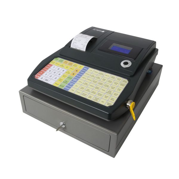 Registrierkasse Olympia CM 941F TSE GoBD/GDPdU-konform  3 Schein- & 8 Münzfächer Flachtastatur mit 84 Tasten