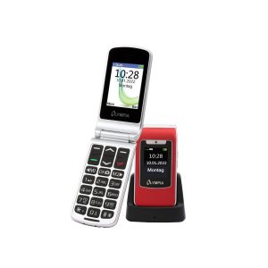 Olympia Style Duo 4G Senioren Mobiltelefon große Tasten Klapphandy rot