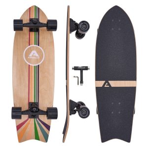 Apollo Midi Longboard Surfskate Pro Stripes