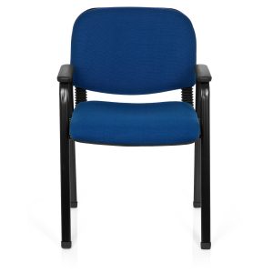 Besucherstuhl Konferenzstuhl XT 650 Stoff mit Armlehnen hjh OFFICE