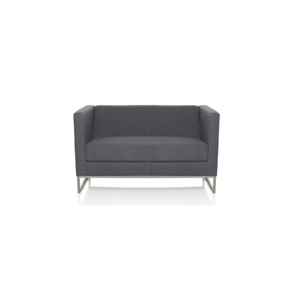 Lounge Sofa BARBADOS Stoff mit Armlehnen hjh OFFICE