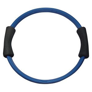 Best Sporting Pilates Power Toning-Ring 37cm in blau I Widerstand Mittel I Fitnessring mit Schaumstoffgriffen I Trainiert besonders die Brust-