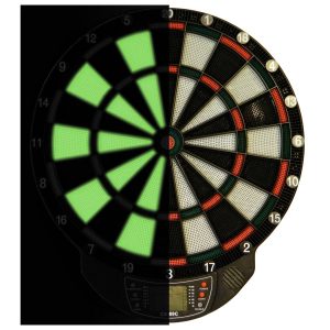 Best Sporting Dartscheibe elektronisch Windsor I Glow In The Dark Dartboard mit LCD-Anzeige I E-Dartscheibe mit 6 Dartpfeilen & 12 Ersatzspitzen I hochwertiger Dartautomat für 4 Spieler