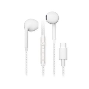 Fontastic In-Ear Stereo Headset mit  Type- C  Anschluss Weiß