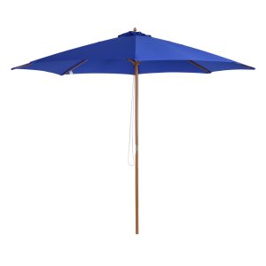 Outsunny Sonnenschirm mit leichtgängigem Seilzug blau 3 x 2
