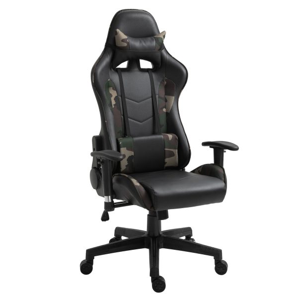 Vinsetto Gamingstuhl mit Massagefunktion schwarz